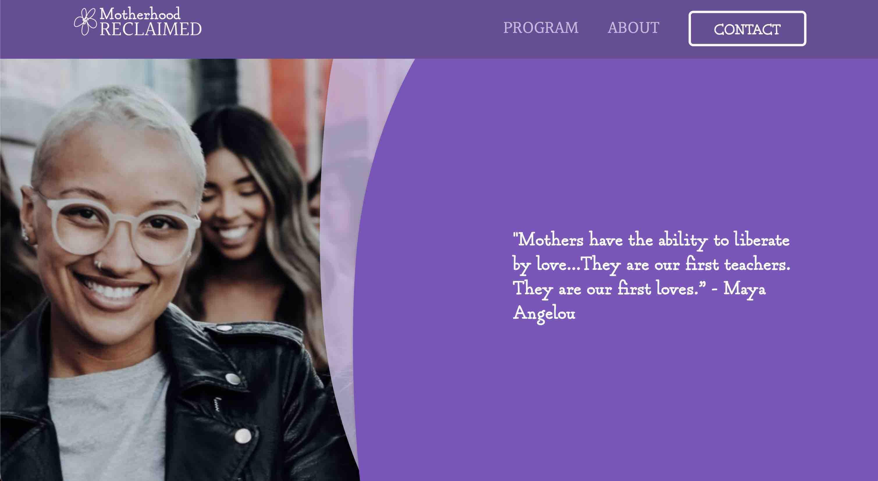 A preview of motherhoodreclaimed.org